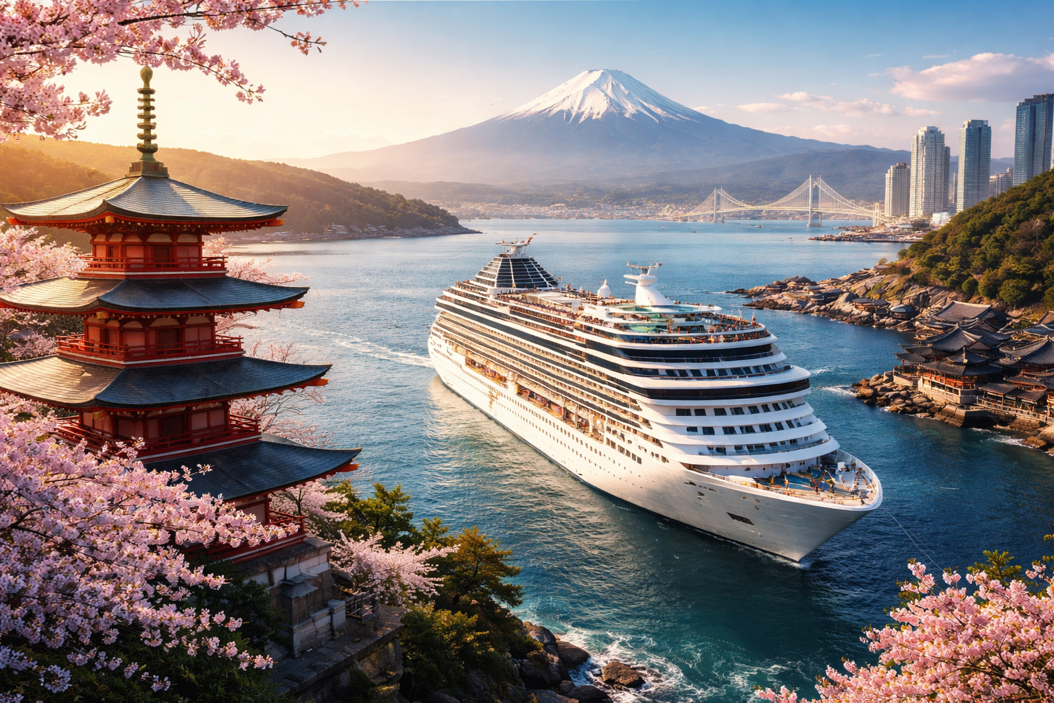 Круизы по Японии и Южной Корее как морской маршрут соединяет две культуры