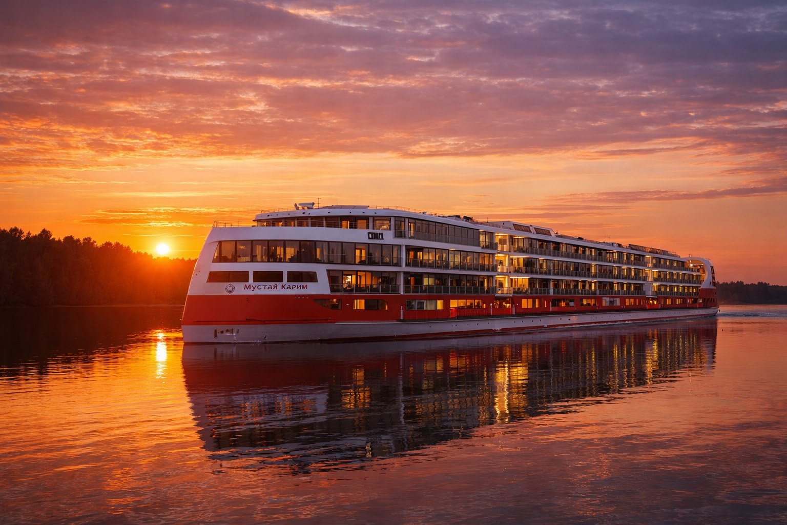Обзор речного лайнера «Мустай Карим» современный российский комфорт