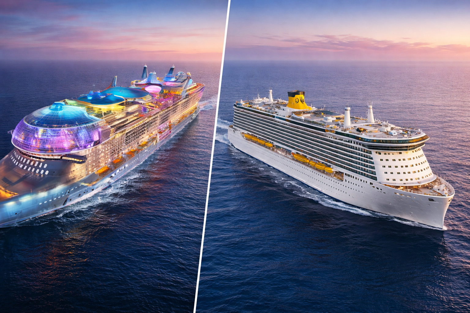 Сравнение лайнеров Royal Caribbean и Costa Cruises — что выбрать в 2026 году